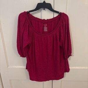 Fuschia knit top